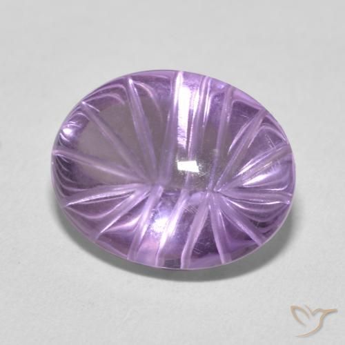 جمشت Medium Light Purplish-Violet طبيعي، بيضوي، 8.66 قيراط، شفاف