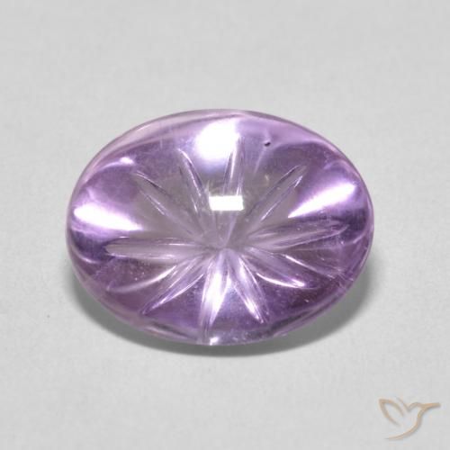 5.74ct طبيعي Medium Light Purplish-Violet جمشت, بيضوي, شفاف