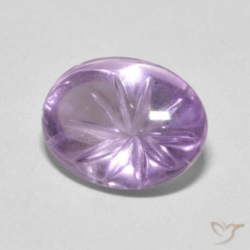 جمشت Medium Light Purplish-Violet طبيعي، بيضوي، 5.74 قيراط، شفاف