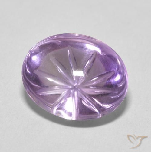 جمشت Medium Light Purplish-Violet طبيعي، بيضوي، 8.86 قيراط، شفاف