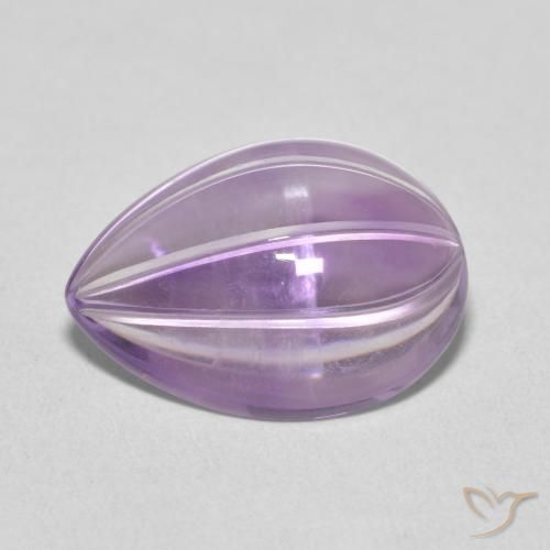 6.20ct طبيعي بنفسجي وردي جمشت, شكل الكمثرى, شفاف