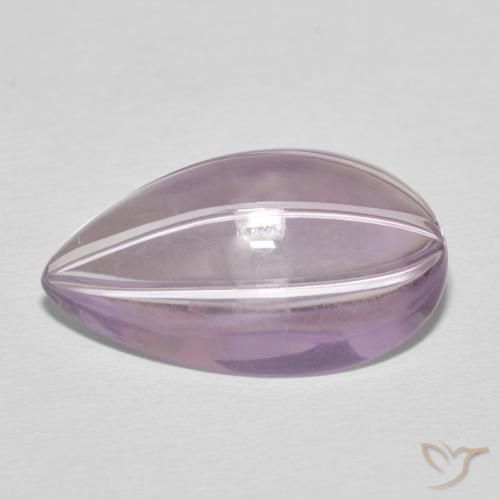 8.46ct طبيعي بنفسجي وردي جمشت, شكل الكمثرى, شفاف