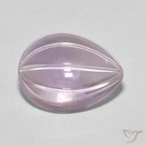 جمشت Light Grayish Pink-Violet طبيعي، شكل الكمثرى، 5.27 قيراط، شفاف
