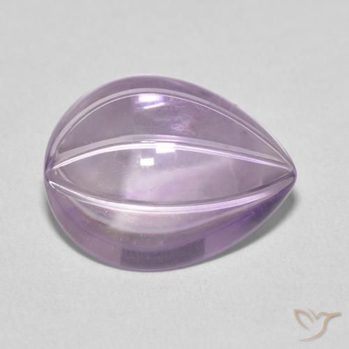 جمشت Light Grayish Pink-Violet طبيعي، شكل الكمثرى، 8.27 قيراط، شفاف