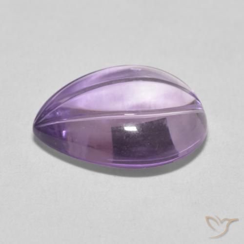 جمشت Light Grayish Pink-Violet طبيعي، شكل الكمثرى، 8.27 قيراط، شفاف