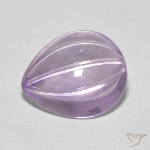6.78ct طبيعي Light Grayish Pink-Violet جمشت, شكل الكمثرى, شفاف