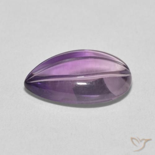 جمشت Light Grayish Pink-Violet طبيعي، شكل الكمثرى، 4.08 قيراط، شفاف