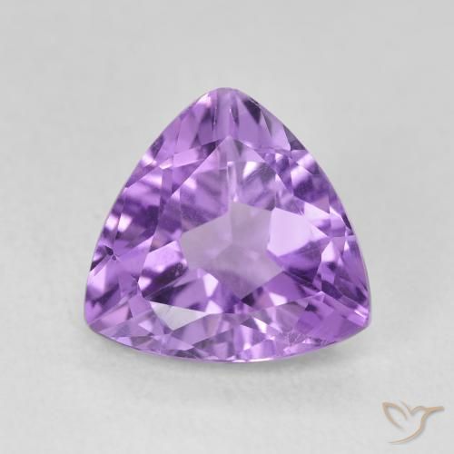 2.85ct طبيعي بنفسجى غامق جمشت, مثلثى, VVS-VS