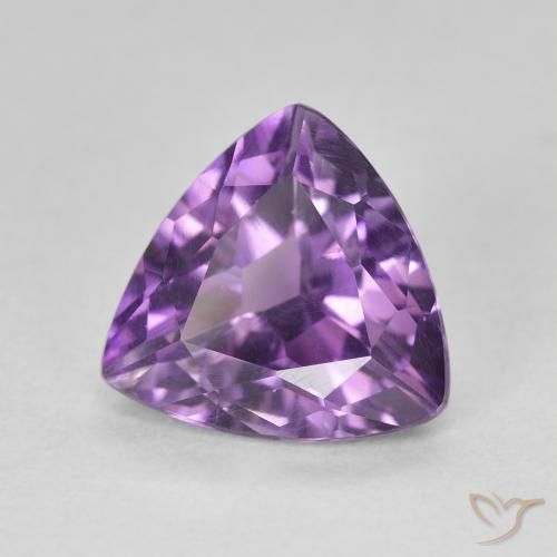 جمشت Medium Light Purplish-Violet طبيعي، مثلثى، 2.72 قيراط، قليلا جدا