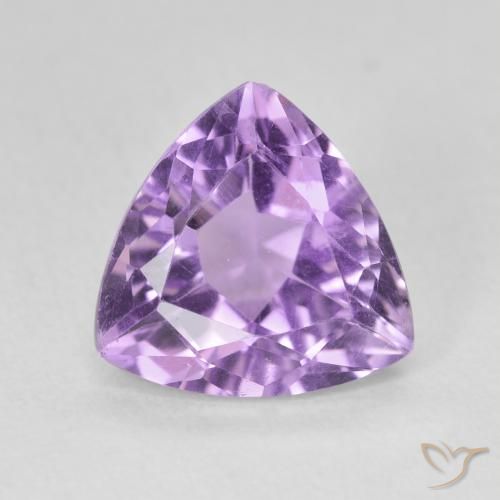 2.88ct طبيعي بنفسجى متوسط جمشت, مثلثى, قليلا جدا