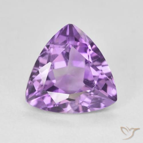 2.94ct طبيعي بنفسجي أرجواني جمشت, مثلثى, قليلا جدا