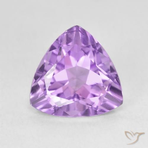 2.88ct طبيعي بنفسجى أرجوانى غامق جمشت, مثلثى, قليلا جدا