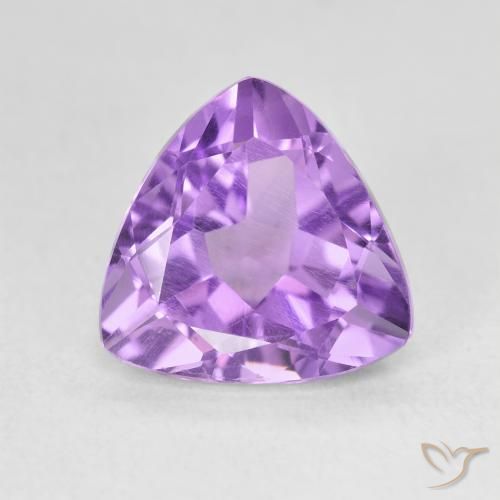 3.02ct طبيعي بنفسجى حيوى جمشت, مثلثى, قليلا جدا