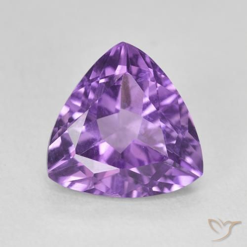 2.86ct طبيعي بنفسجى غامق جمشت, مثلثى, VVS-VS
