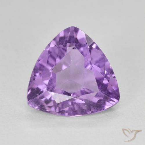 2.75ct طبيعي بنفسجى متوسط جمشت, مثلثى, VVS-VS