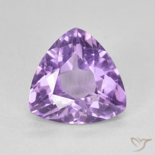 2.85ct طبيعي بنفسجى متوسط جمشت, مثلثى, VVS-VS