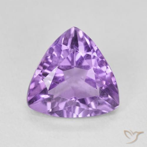 2.71ct طبيعي بنفسجى غامق جمشت, مثلثى, VVS-VS