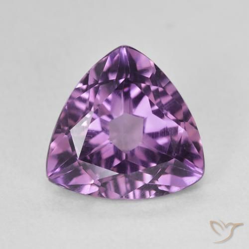 2.87ct طبيعي وردى-بنفسجى متوسط جمشت, مثلثى, VVS-VS