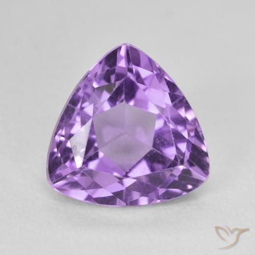 3.16ct طبيعي بنفسجى غامق جمشت, مثلثى, VVS-VS