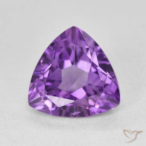 3.05ct طبيعي بنفسجى متوسط جمشت, مثلثى, VVS-VS