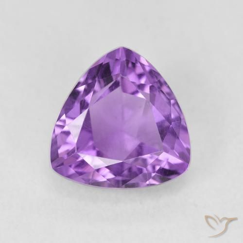 2.70ct طبيعي بنفسجى كثيف جمشت, مثلثى, VVS-VS