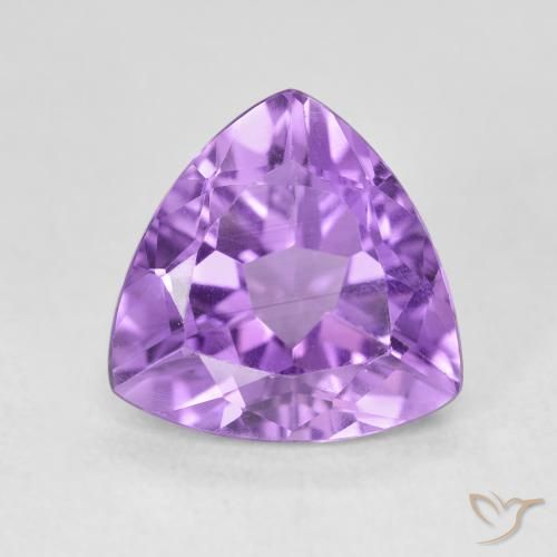 2.97ct طبيعي بنفسجى كثيف جمشت, مثلثى, VVS-VS