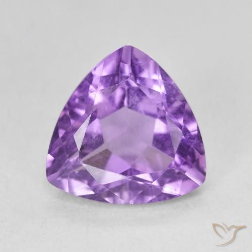 2.99ct طبيعي بنفسجى سوسنى غامق جمشت, مثلثى, VVS