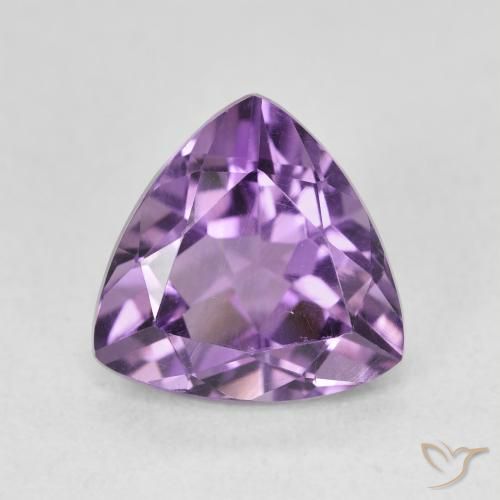 2.86ct طبيعي بنفسجى متوسط جمشت, مثلثى, VVS