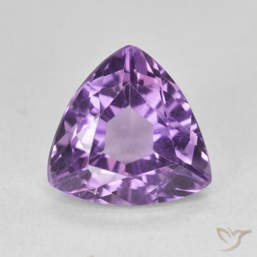 3.09ct طبيعي بنفسجى باذنجانى جمشت, مثلثى, VVS