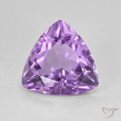 2.84ct طبيعي بنفسجى غامق جمشت, مثلثى, VVS