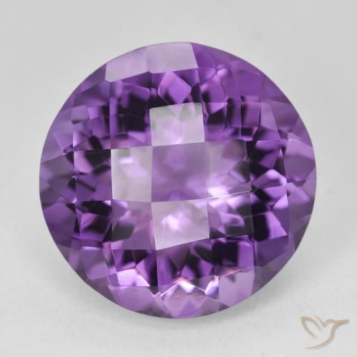 18.58ct طبيعي وردى-بنفسجى متوسط جمشت, دائري, VVS