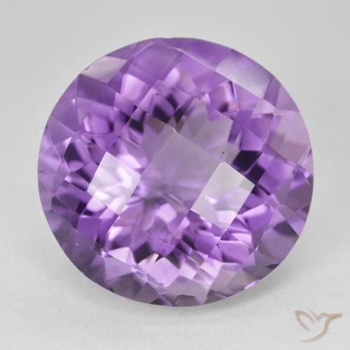 18.92ct طبيعي بنفسجى متوسط-فاتح جمشت, دائري, VVS