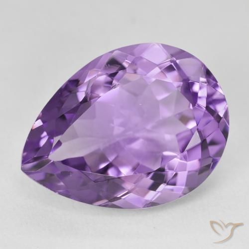 17.78ct طبيعي بنفسجى متوسط جمشت, شكل الكمثرى, VVS
