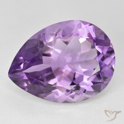 17.75ct طبيعي بنفسجي أرجواني جمشت, شكل الكمثرى, VVS