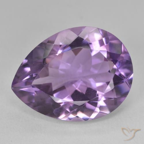 17.70ct طبيعي بنفسجى متوسط جمشت, شكل الكمثرى, VVS-VS