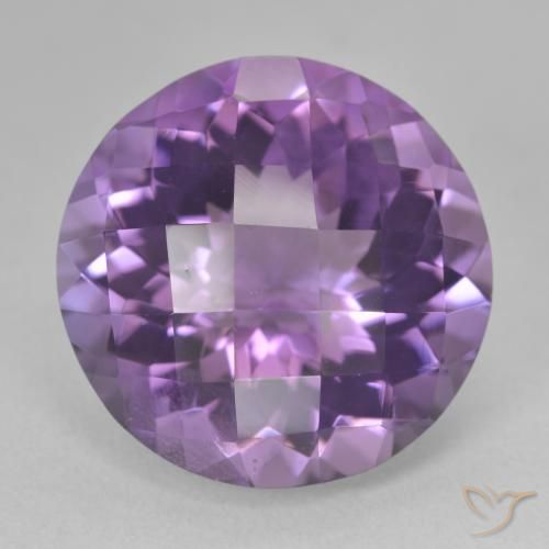 19.21ct طبيعي بنفسجى متوسط جمشت, دائري, قليلا جدا