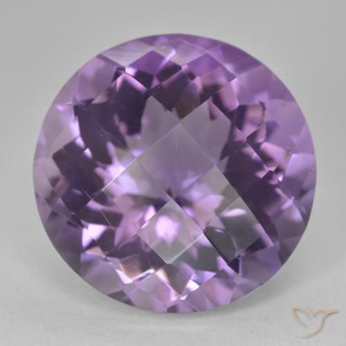 19.33ct طبيعي بنفسجى متوسط جمشت, دائري, VVS-VS