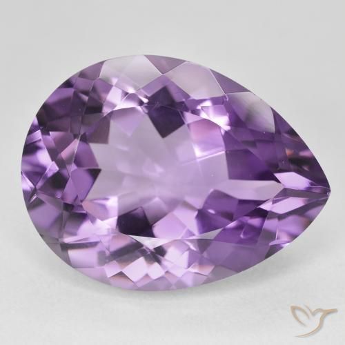 جمشت Medium Light Purplish-Violet طبيعي، شكل الكمثرى، 18.17 قيراط، VVS