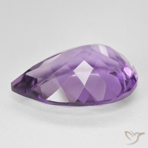جمشت Medium Light Purplish-Violet طبيعي، شكل الكمثرى، 17.29 قيراط، VVS