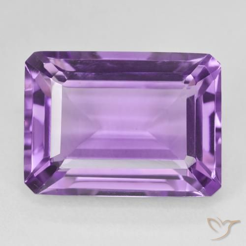 15.58ct طبيعي بنفسجى أرجوانى متوسط جمشت, قص الزمرد, قليلا جدا