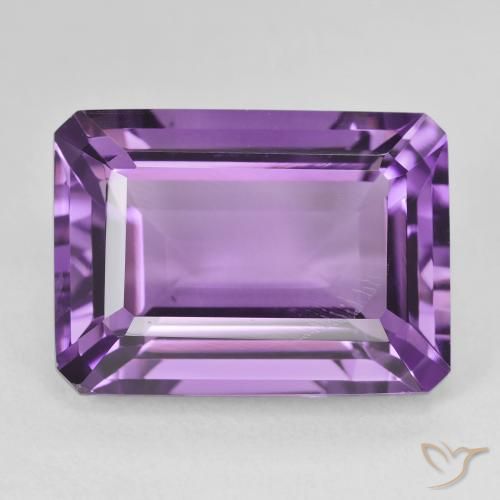 15.66ct طبيعي بنفسجى أرجوانى متوسط جمشت, قص الزمرد, قليلا جدا