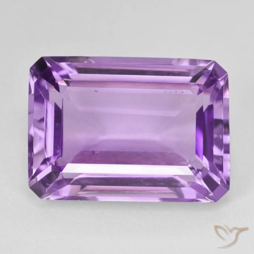 15.67ct طبيعي بنفسجي أرجواني جمشت, قص الزمرد, قليلا جدا