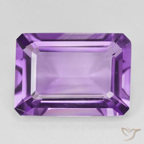 12.21ct طبيعي بنفسجى أرجوانى متوسط جمشت, قص الزمرد, VVS-VS