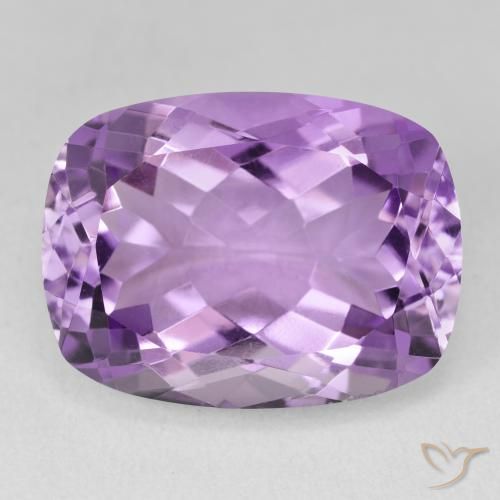 19.50ct طبيعي بنفسجى متوسط-فاتح جمشت, وسادة, VVS-VS
