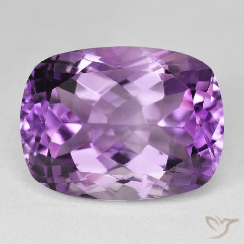 20.45ct طبيعي بنفسجى متوسط-فاتح جمشت, وسادة, VVS-VS