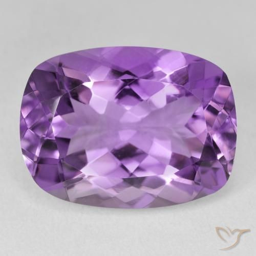 17.58ct طبيعي بنفسجى حيوى جمشت, وسادة, VVS-VS