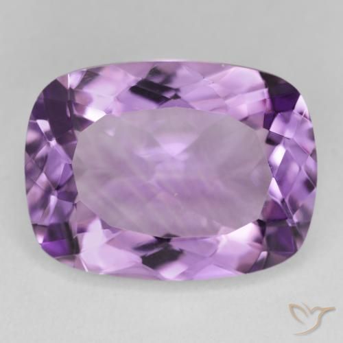 16.89ct طبيعي بنفسجى متوسط-فاتح جمشت, وسادة, VVS-VS