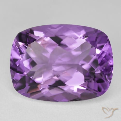 18.40ct طبيعي Medium Light-Violet جمشت, وسادة, VVS-VS