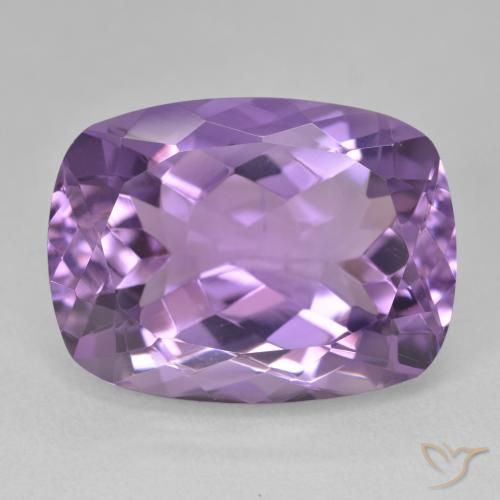 19.34ct طبيعي بنفسجى متوسط جمشت, وسادة, VVS