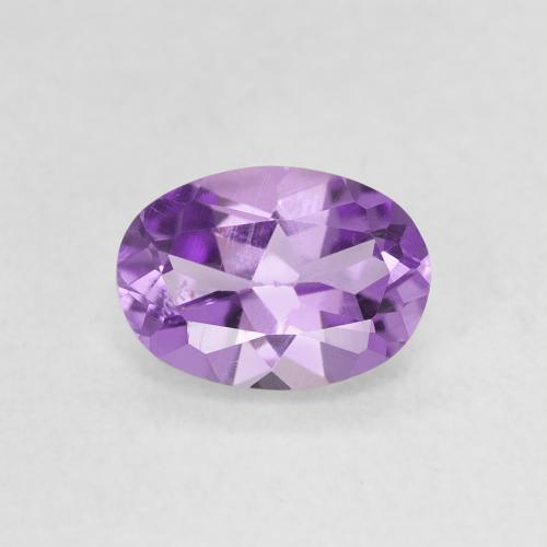 0.63ct طبيعي بنفسجي وردي جمشت, بيضوي, قليلا جدا
